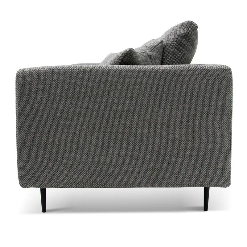 Coretta 4 Seater Fabric Sofa Noble Grey Right Side