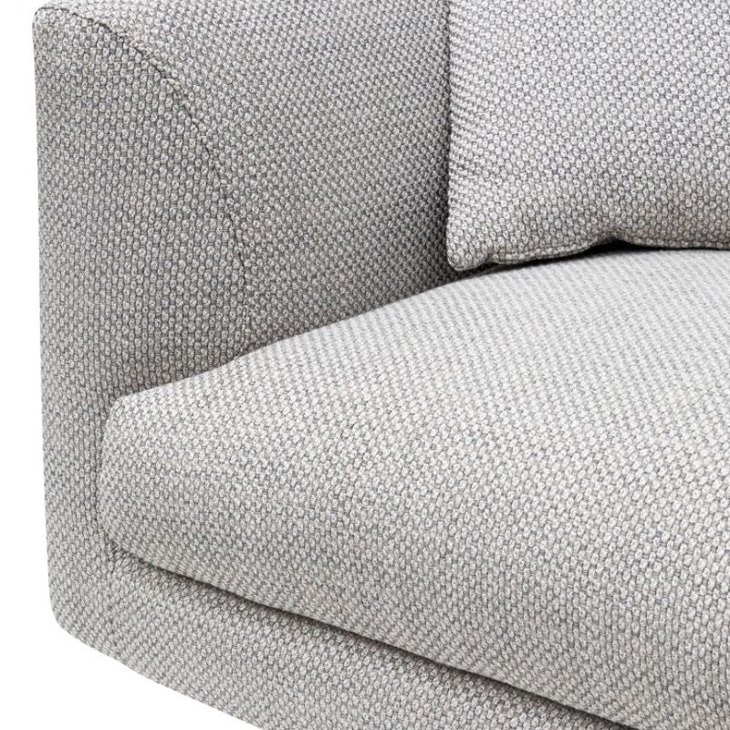 Coretta 4 Seater Fabric Sofa Passive Grey Close Foam