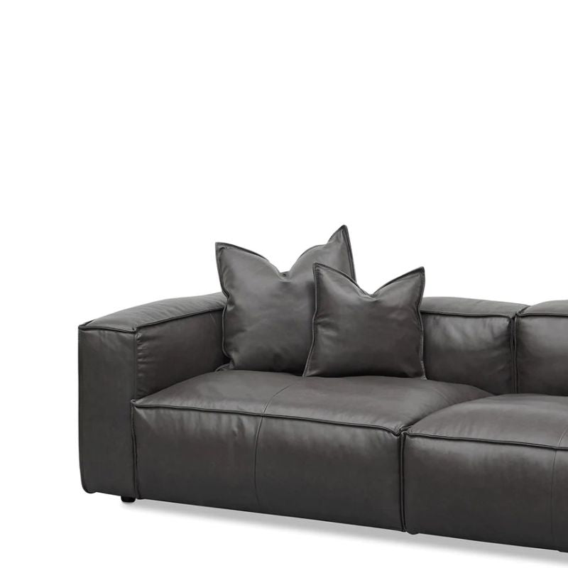 Cortland 4 Seater Sofa With Cushion And Pillow Shadow Grey Side