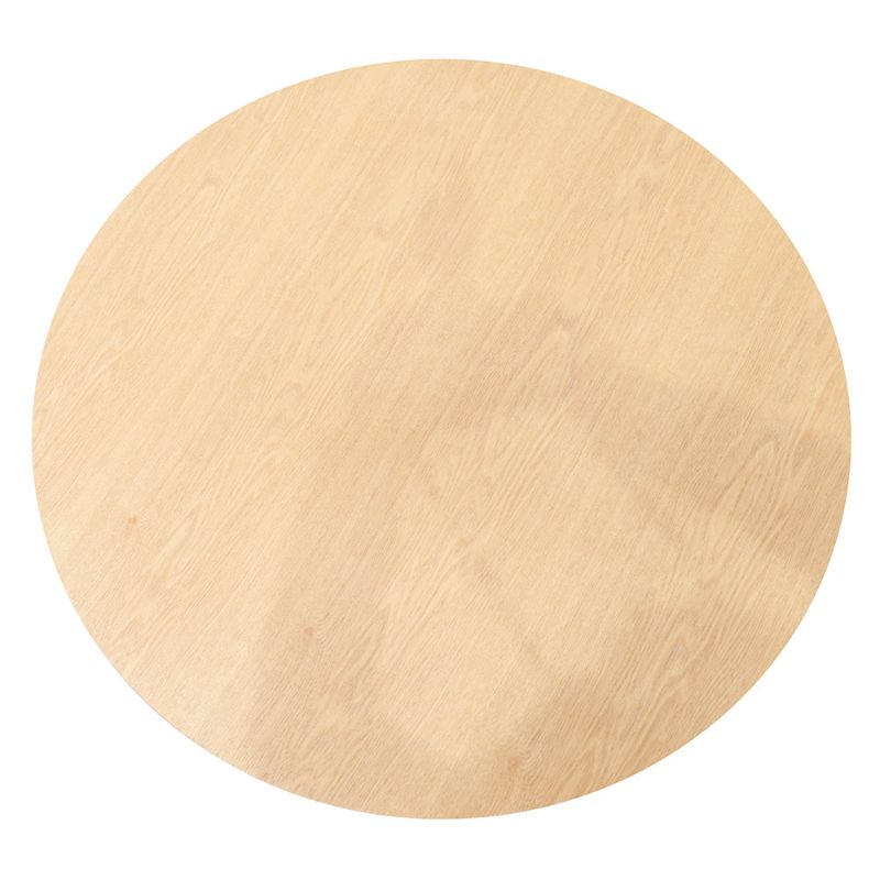 Crawford 82CM Round Coffee Table Natural And Black Top