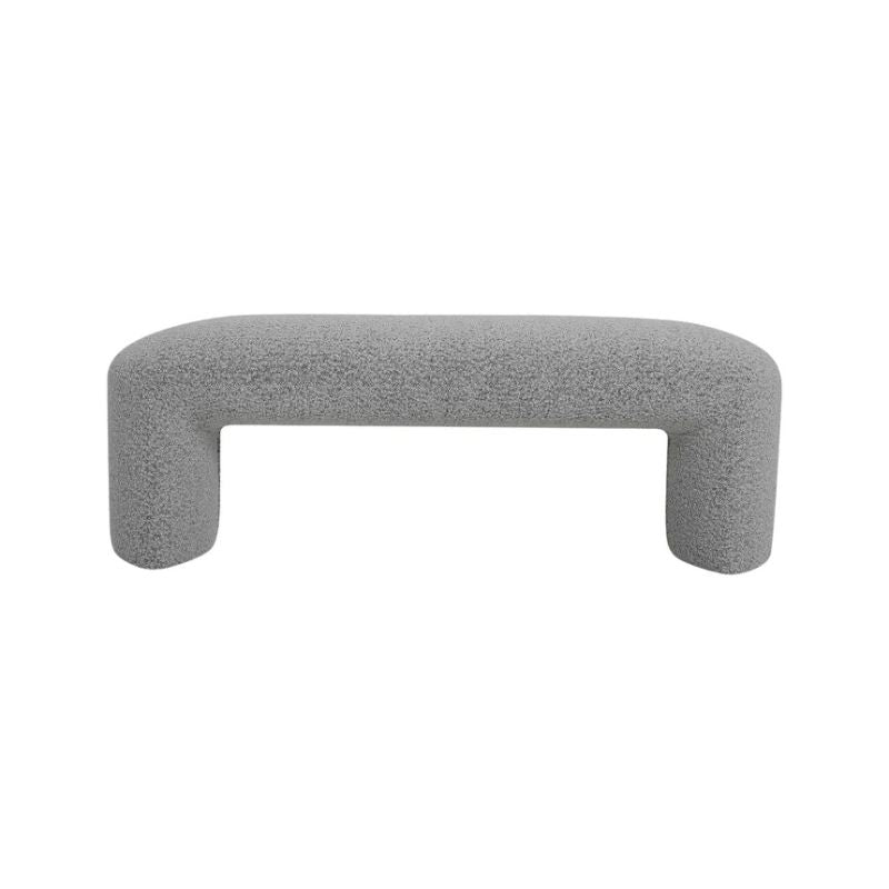 Cresthaven 120CM Ottoman Bench Pepper Boucle Front