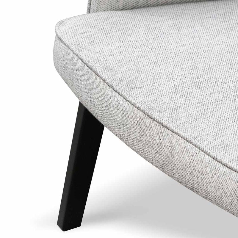 Crestwood Fabric Lounge Chair Silver Grey Cushion