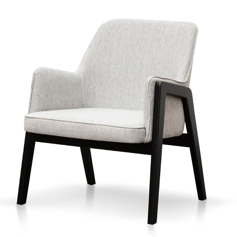 Crestwood Fabric Lounge Chair Silver Grey