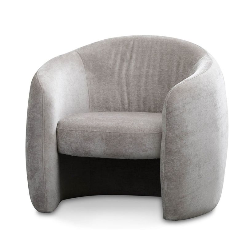 Crispin Fabric Armchair Platinum Grey