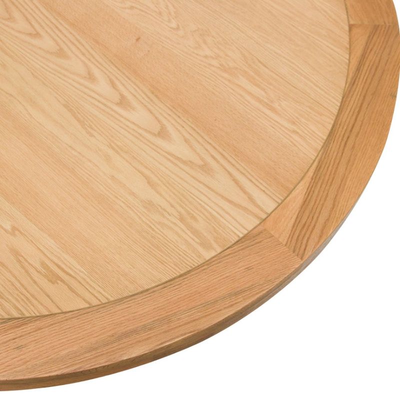 Cypress 150CM Round Wooden Dining Table Distress NaturalTop Finish