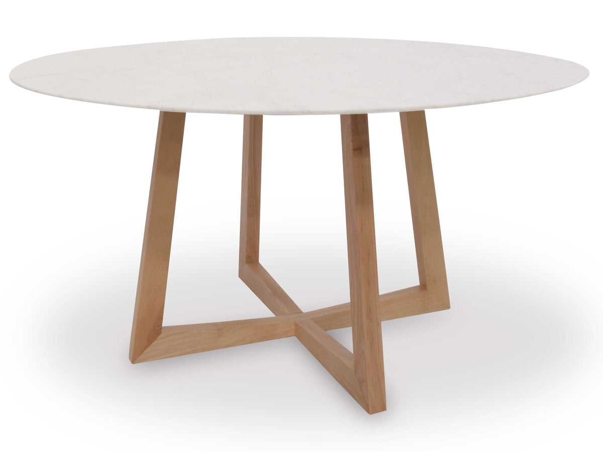 Salkeld 150cm Round Marble Dining Table