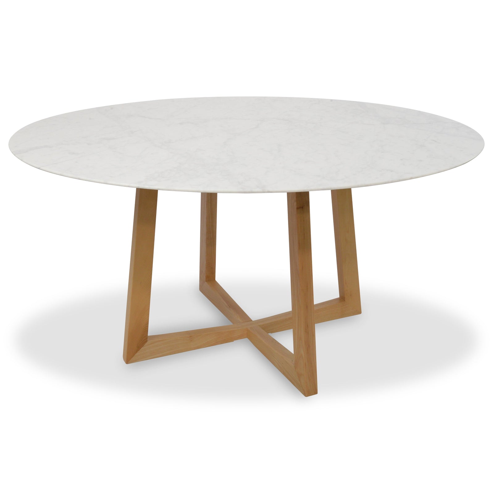 Salkeld 150cm Round Marble Dining Table