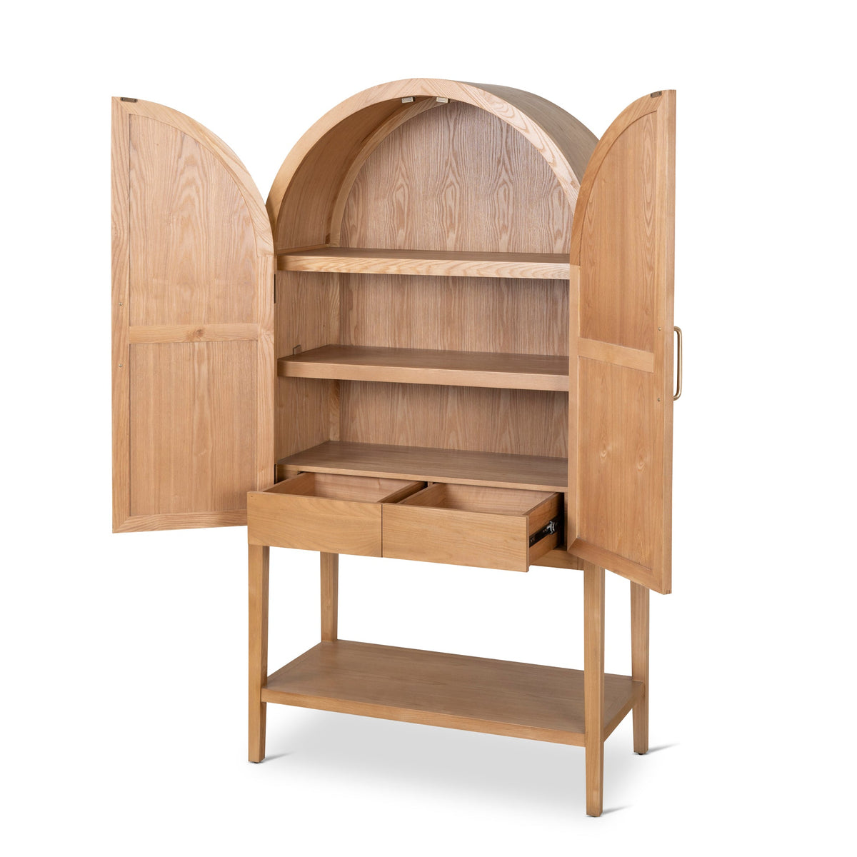 Pinemere 183cm Curve Cabinet