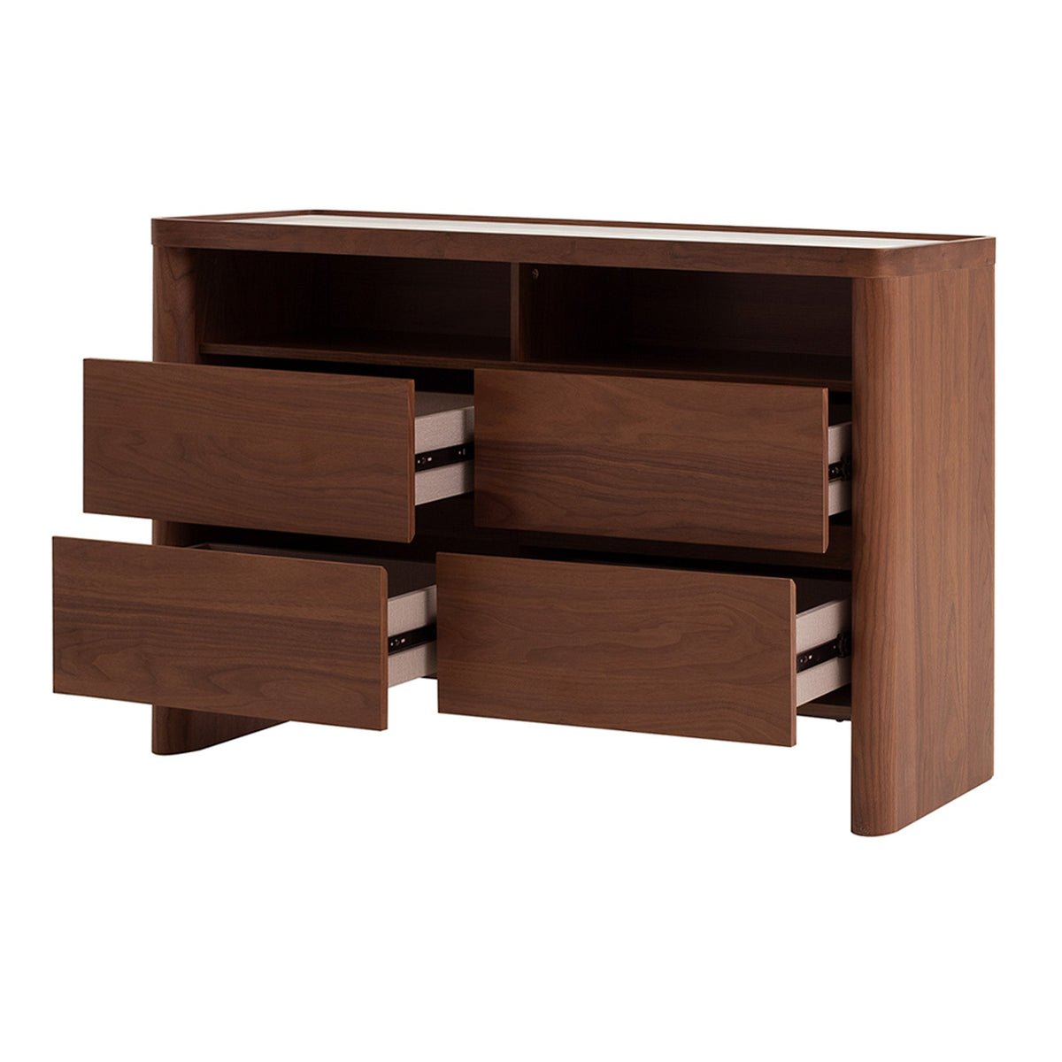 Wellgrove Glass Top Chest of Drawers