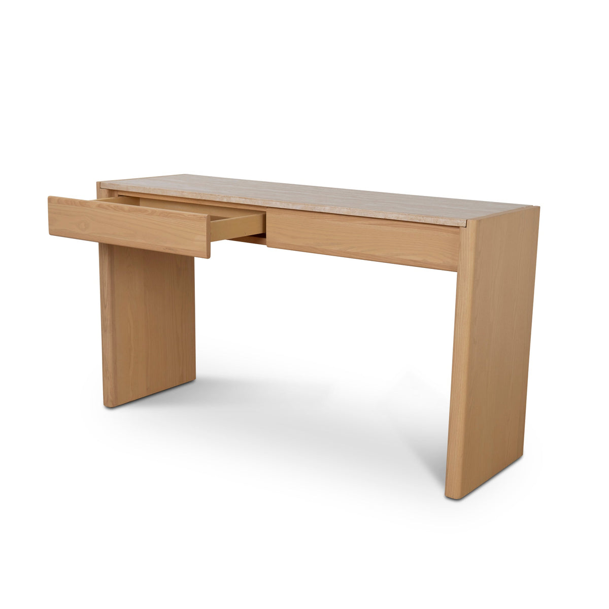 Sherside 140cm Travertine Console Table