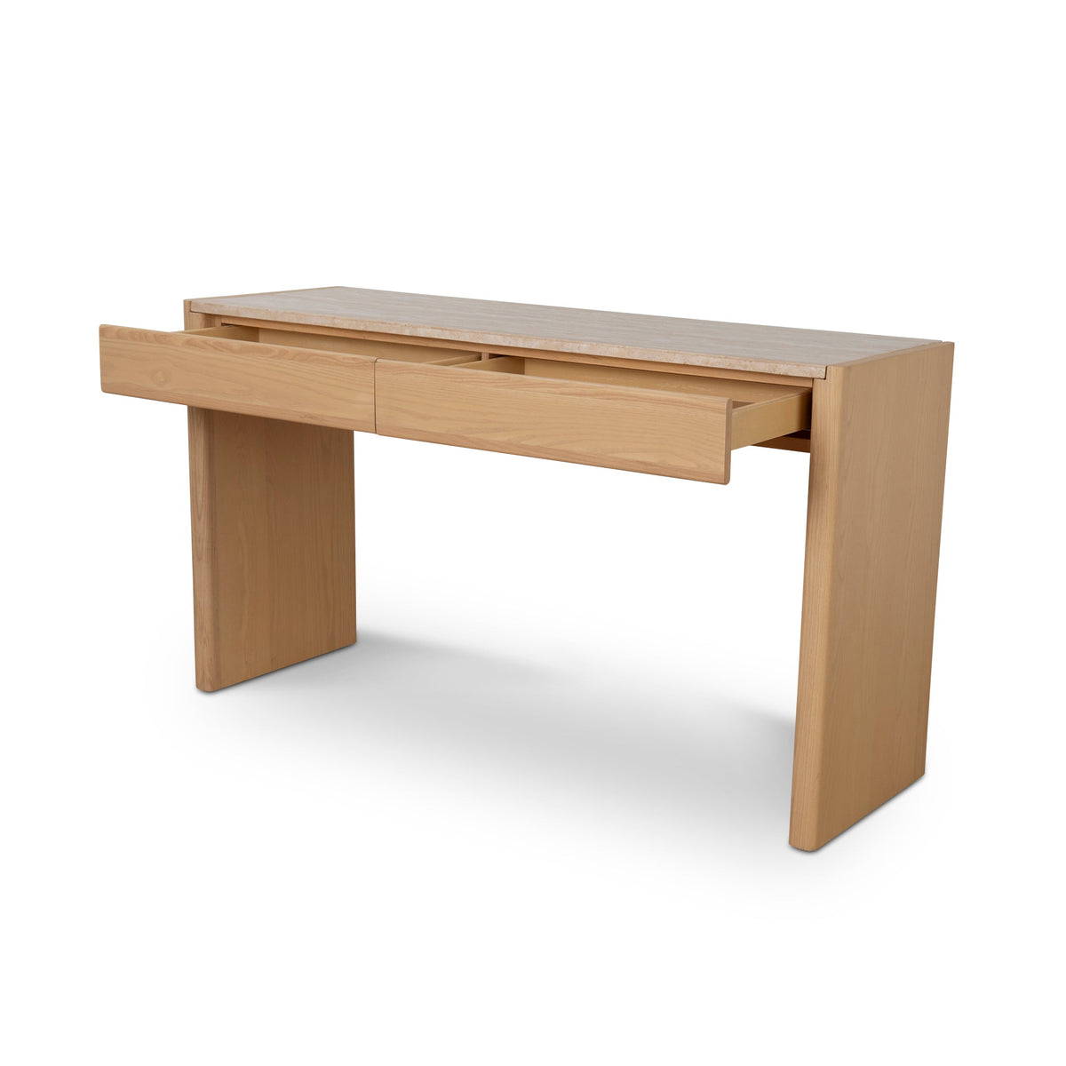 Sherside 140cm Travertine Console Table