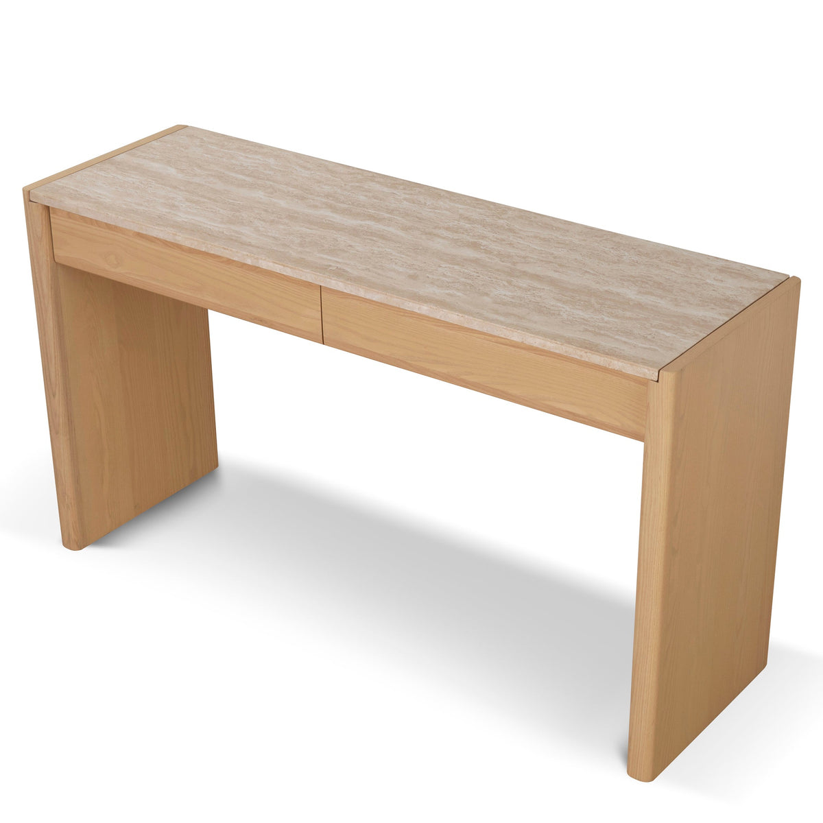 Sherside 140cm Travertine Console Table