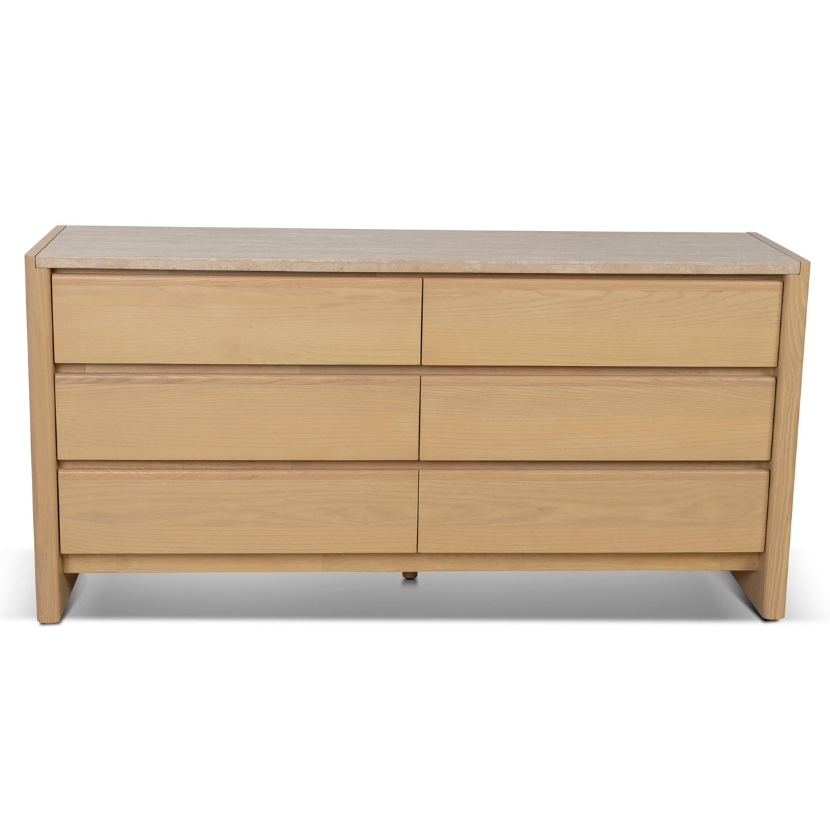 Selstone 160cm Travertine Chest of Drawers