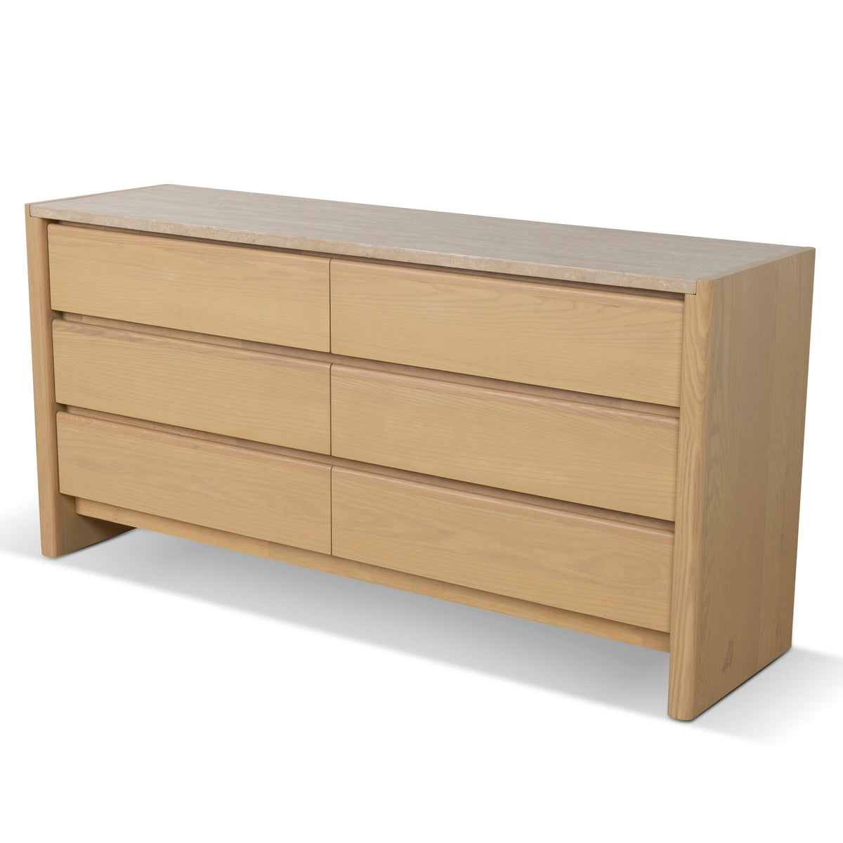 Selstone 160cm Travertine Chest of Drawers