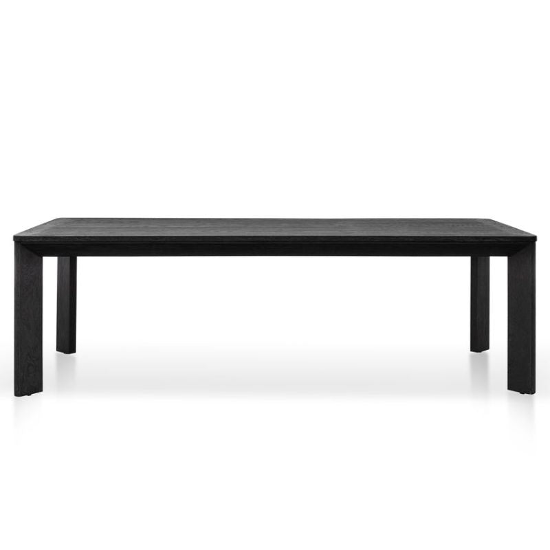 Dalewooden 240CM Wooden Dining Table Black Front