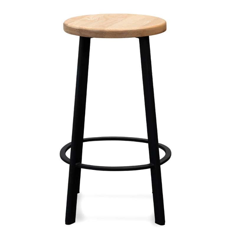 Dickens 65CM Bar Stool Natural Black