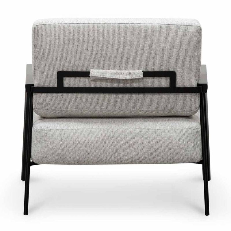 Dunbrook Fabric Lounge Chair Silver Grey Back