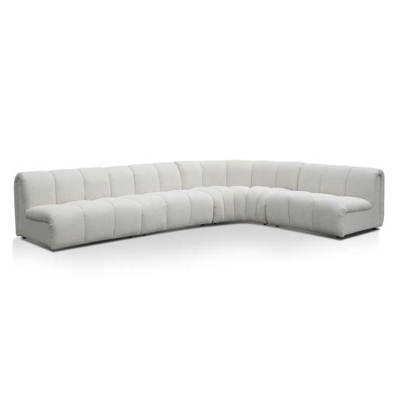 Eastham Modular Sofa Pearl Boucle Front View