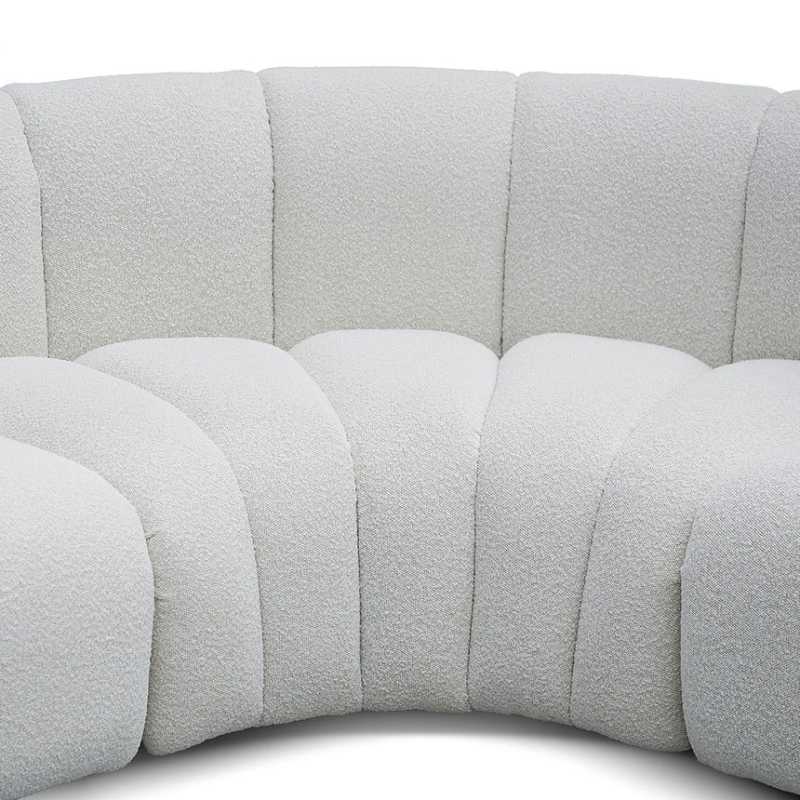 Eastham Modular Sofa Pearl Boucle Middle Corner View