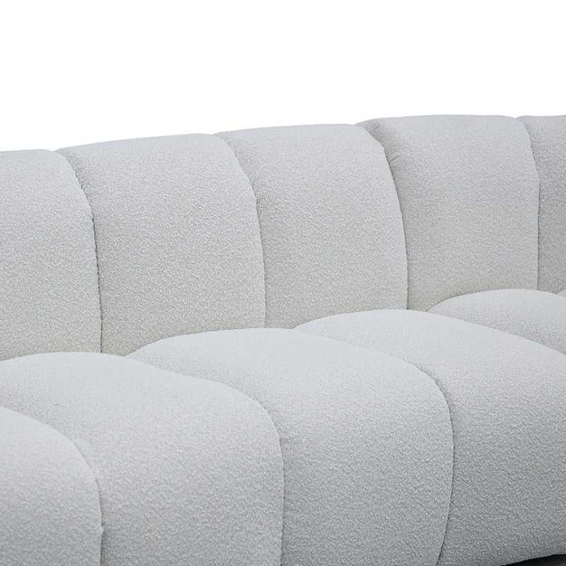 Eastham Modular Sofa Pearl Boucle Middle View