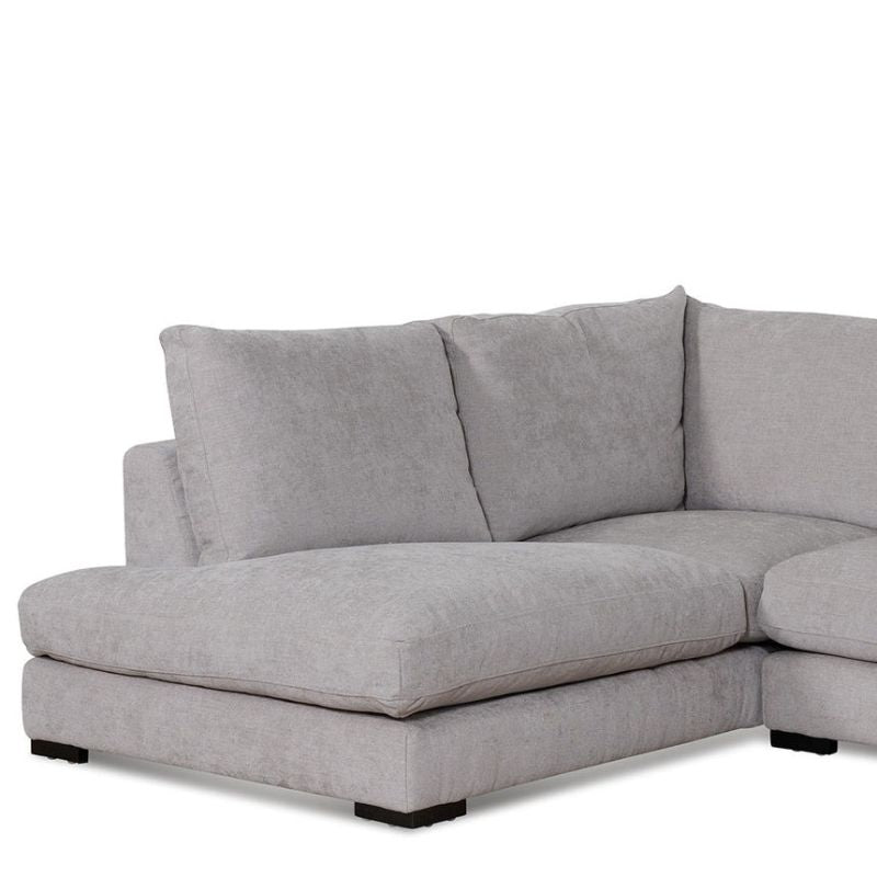 Eastvale 4 Seater Fabric Left Chaise Sofa Oyster Beige Chaise View