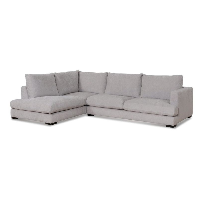 Eastvale 4 Seater Fabric Left Chaise Sofa Oyster Beige