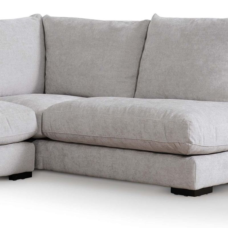 Eastvale 4 Seater Fabric Right Chaise Sofa Oyster BeigeChaise Corner View