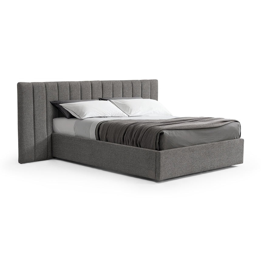 Eastwood Wide Base Queen Bed Frame Spec Charcoal