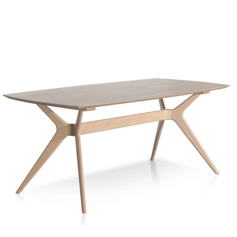 Edenbrook 185CM Wooden Dining Table Pale Oak Angle View