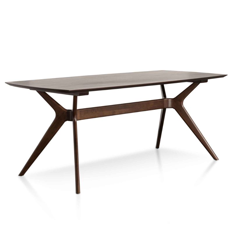 Edenbrook 185CM Wooden Dining Table Walnut Angle View