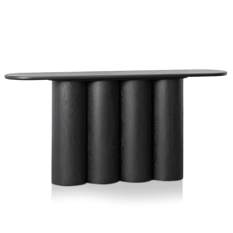 Edgewater 170CM Console Table Full Black Angle View