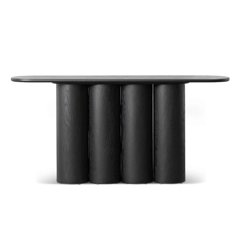 Edgewater 170CM Console Table Full Black Front View