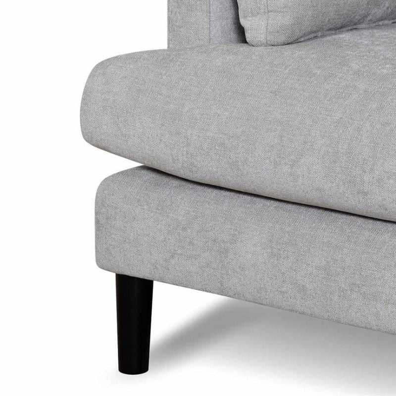 Edgewood 3 Seater Fabric Sofa Oyster Beige Bottom Base