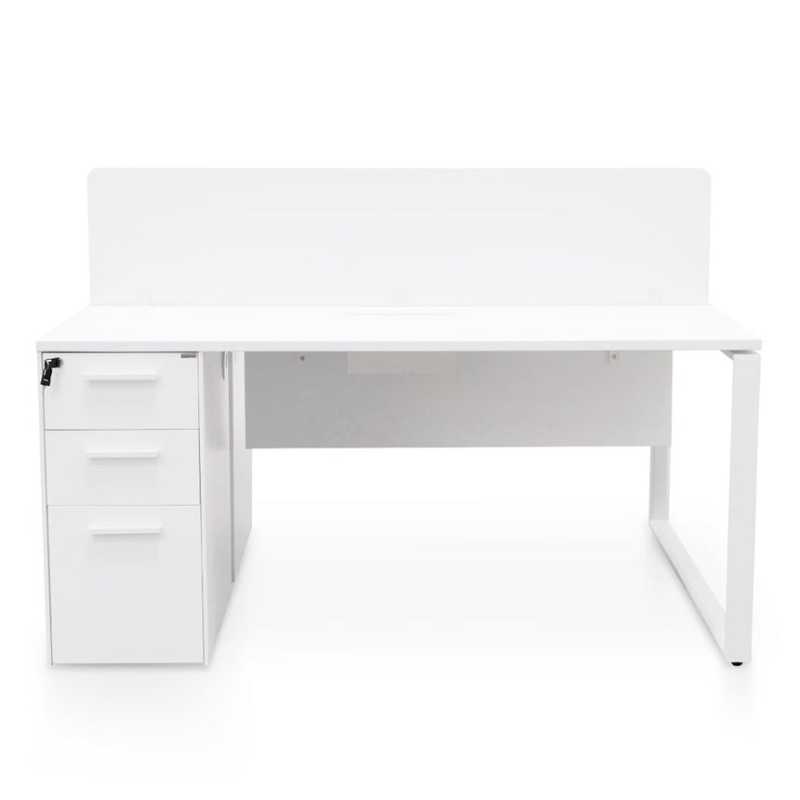 Elmwood Office Desk With Privacy Screen