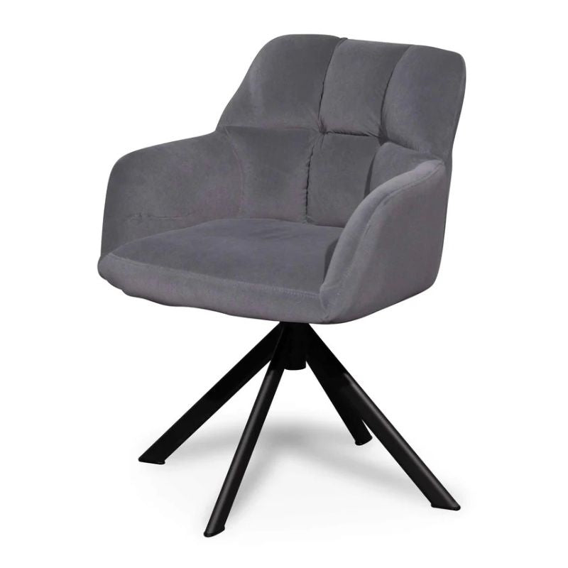 Endicott Visitor Chair Dark Grey Angle