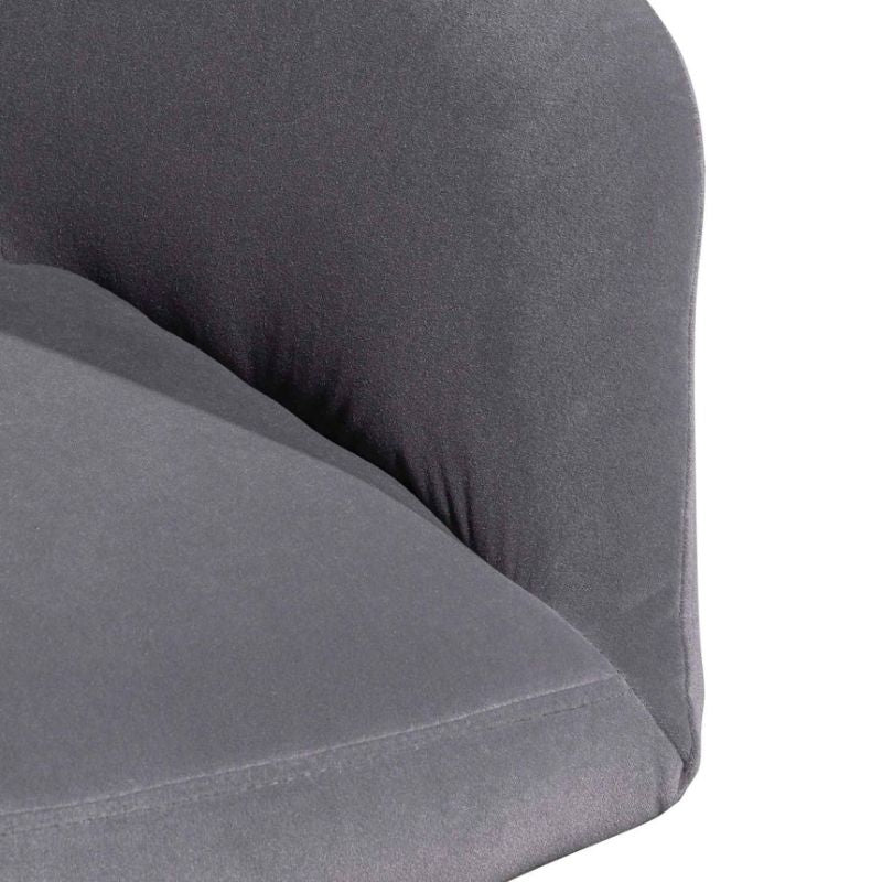 Endicott Visitor Chair Dark Grey Close Side