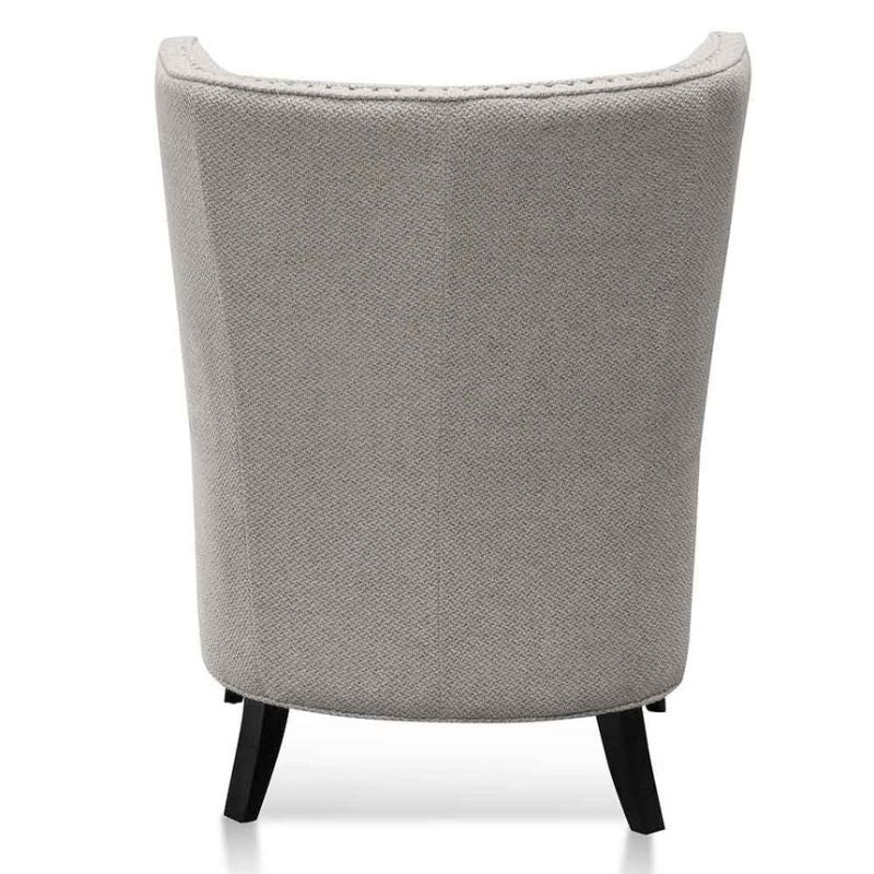 Evergreen Wingback Armchair Sterling Sand Back