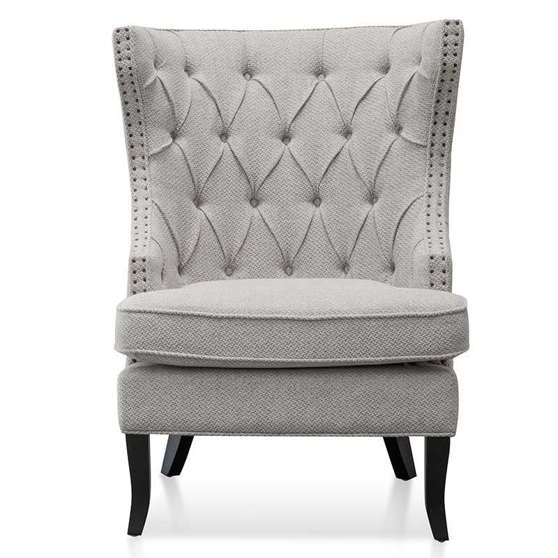 Evergreen Wingback Armchair Sterling Sand Front