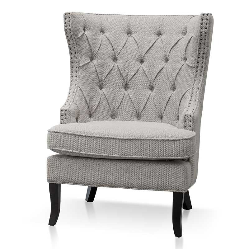 Evergreen Wingback Armchair Sterling Sand Right