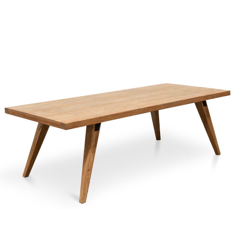 Fairhaven 240CM Wooden Dining Table Angle