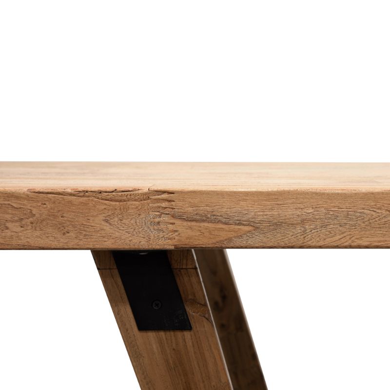 Fairhaven 240CM Wooden Dining Table Side Leg