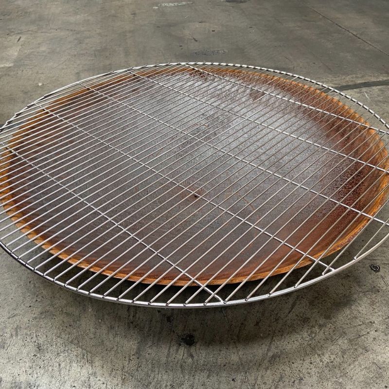 Fire Pit Cooking Grill 110cm With Fire Pit
