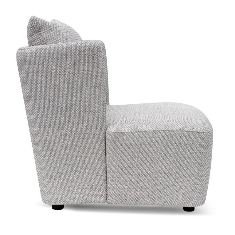 Forestdale Fabric Armchair Passive Grey Side Left
