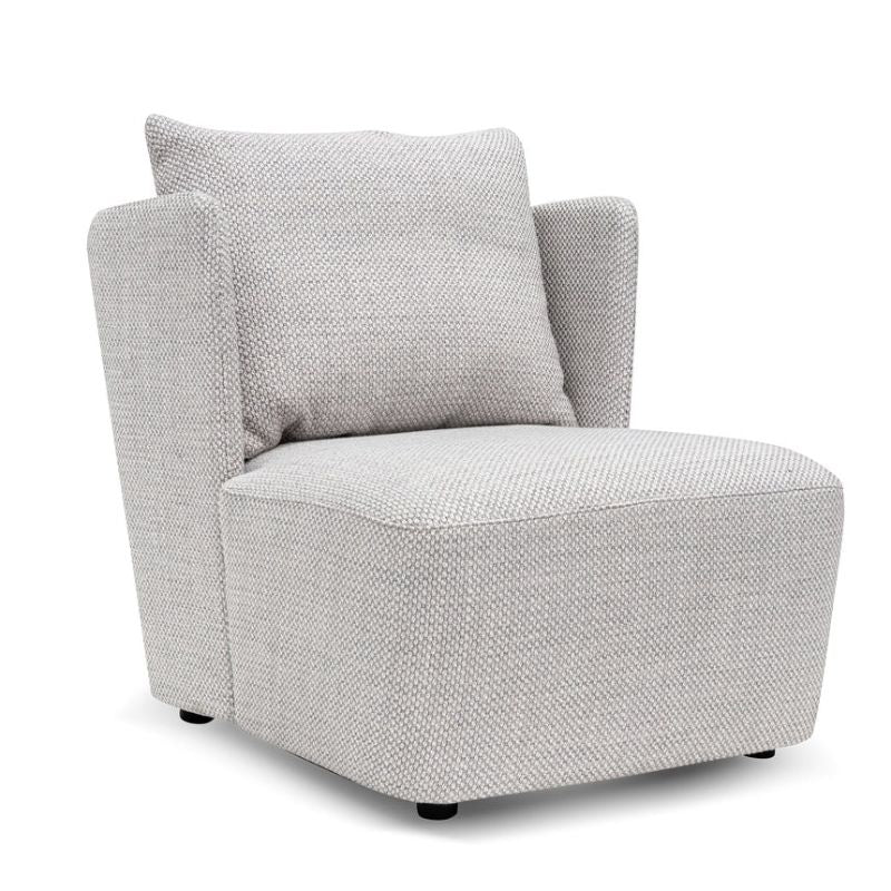 Forestdale Fabric Armchair Passive Grey Side