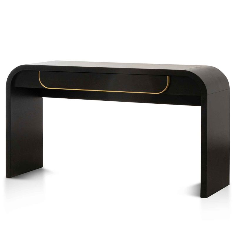 Forsythia 140CM Console Table Black Angle View