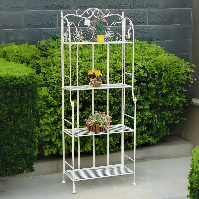 Frances Metal 4 Tier Display Shelf White