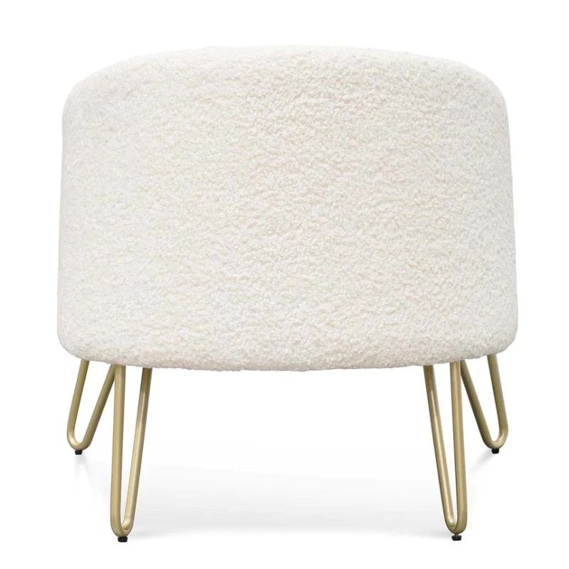Gainsville Armchair Ivory White Back