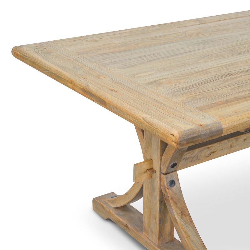 Galloway 200CM Elm Dining Table Side View