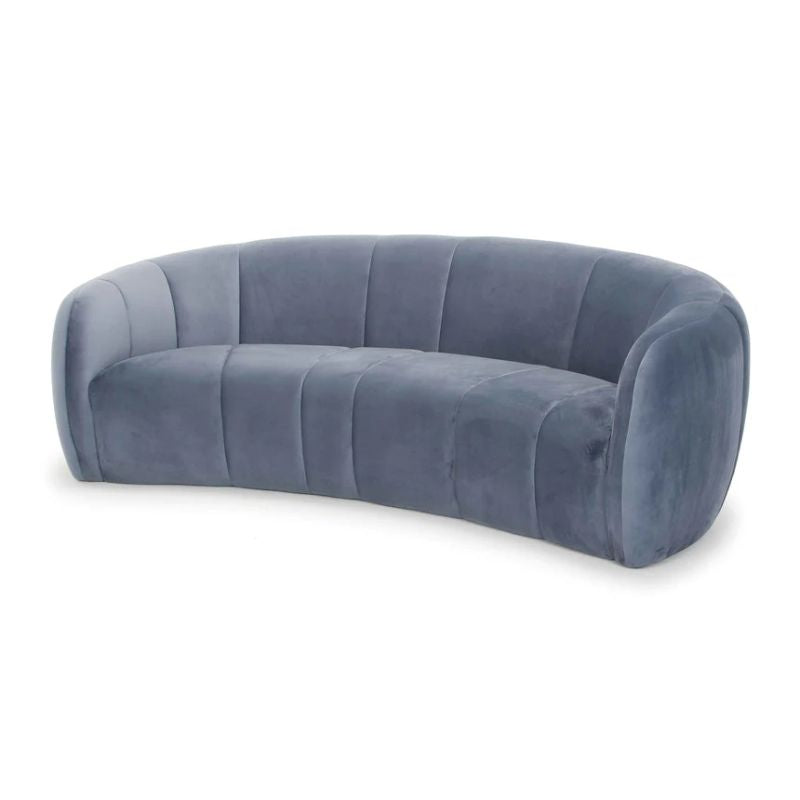 Garrison 3 Seater Fabric Sofa Dust Blue Angle