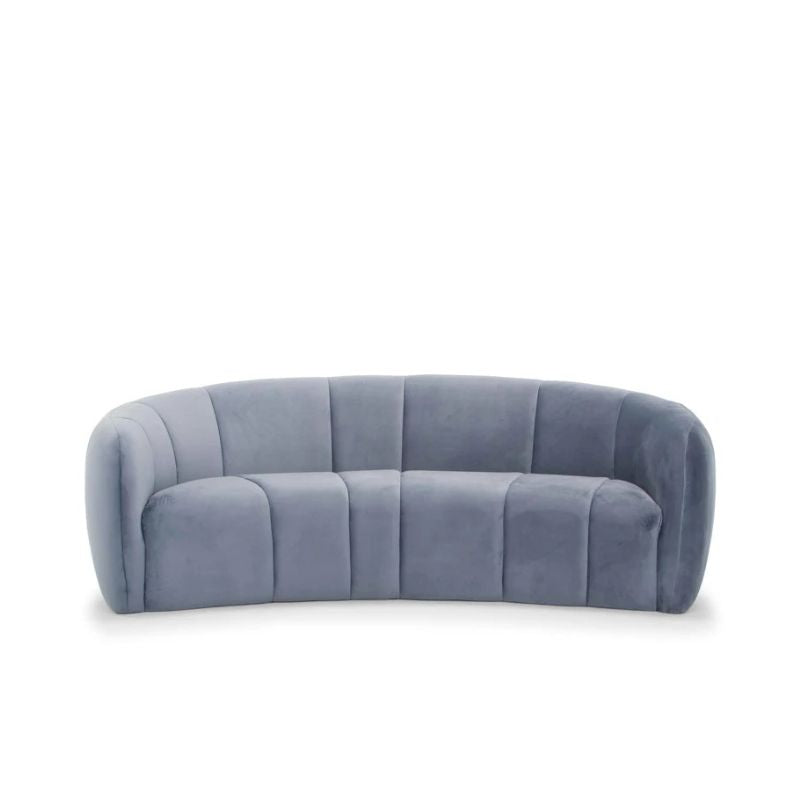 Garrison 3 Seater Fabric Sofa Dust Blue Full